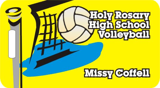 Volleyball Full Color Personalized Items